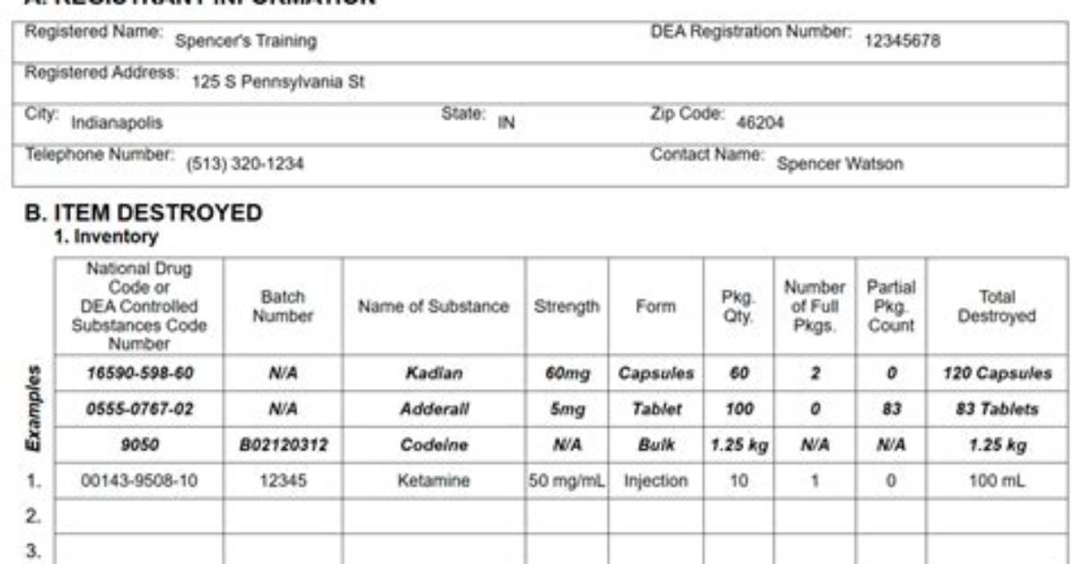 What Is a Dea Form 41