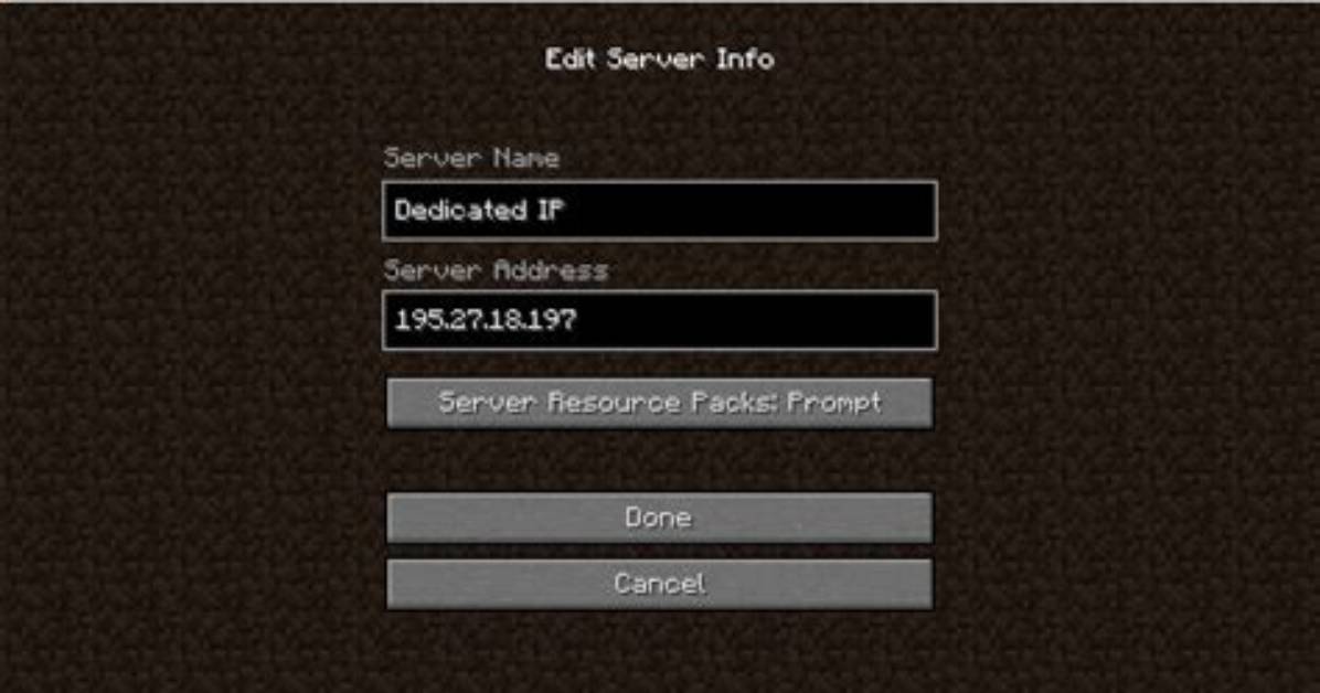 What Is a Dedicated Ip Minecraft Server