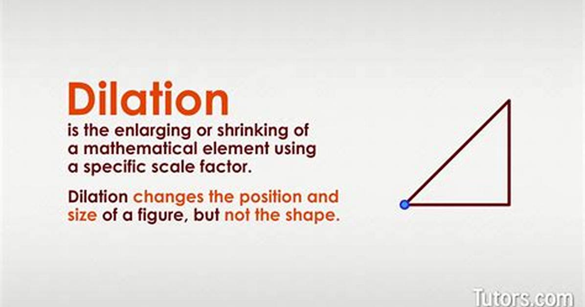 What Is a Dilation in Math