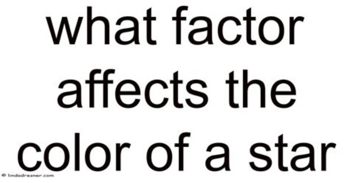 What Is a Factor That Affects the Outcome of an Experiment?