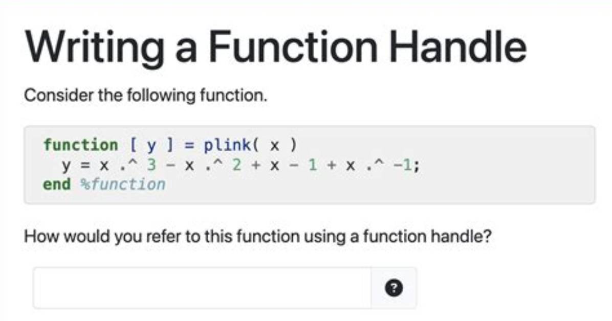 What Is a Function Handle and How Is It Useful?