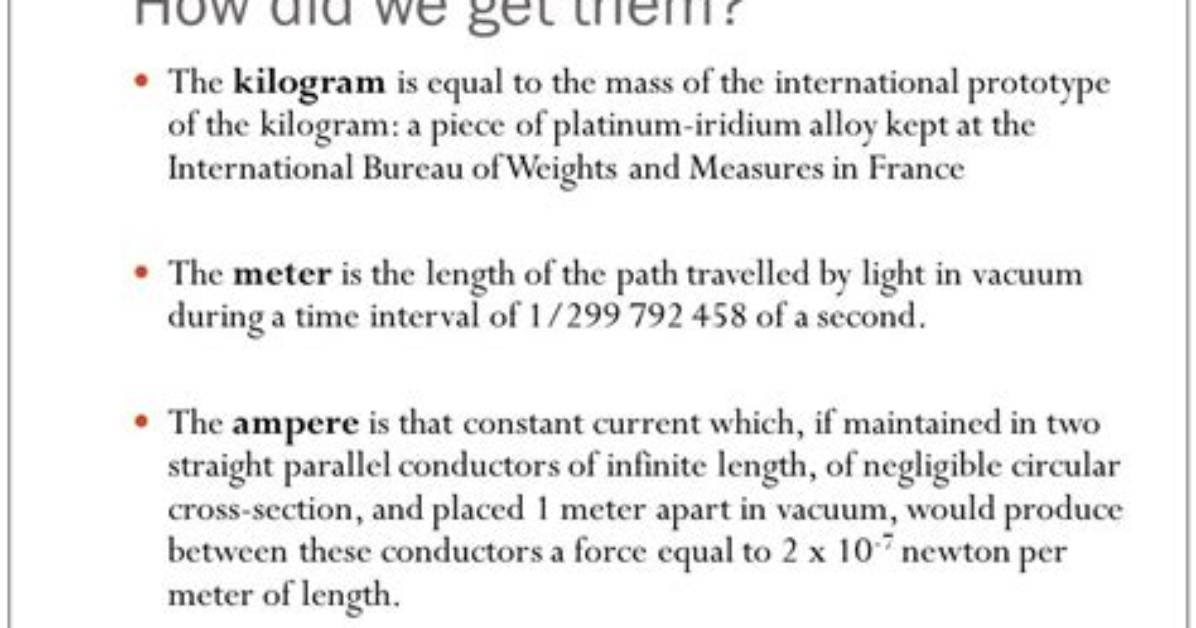 What Is a Meter-Kilogram-Second System?