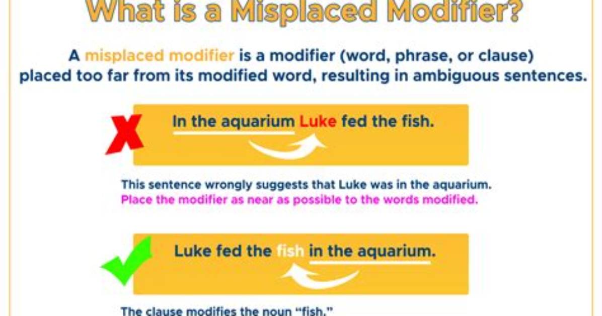 What Is a Misplaced Modifier Example
