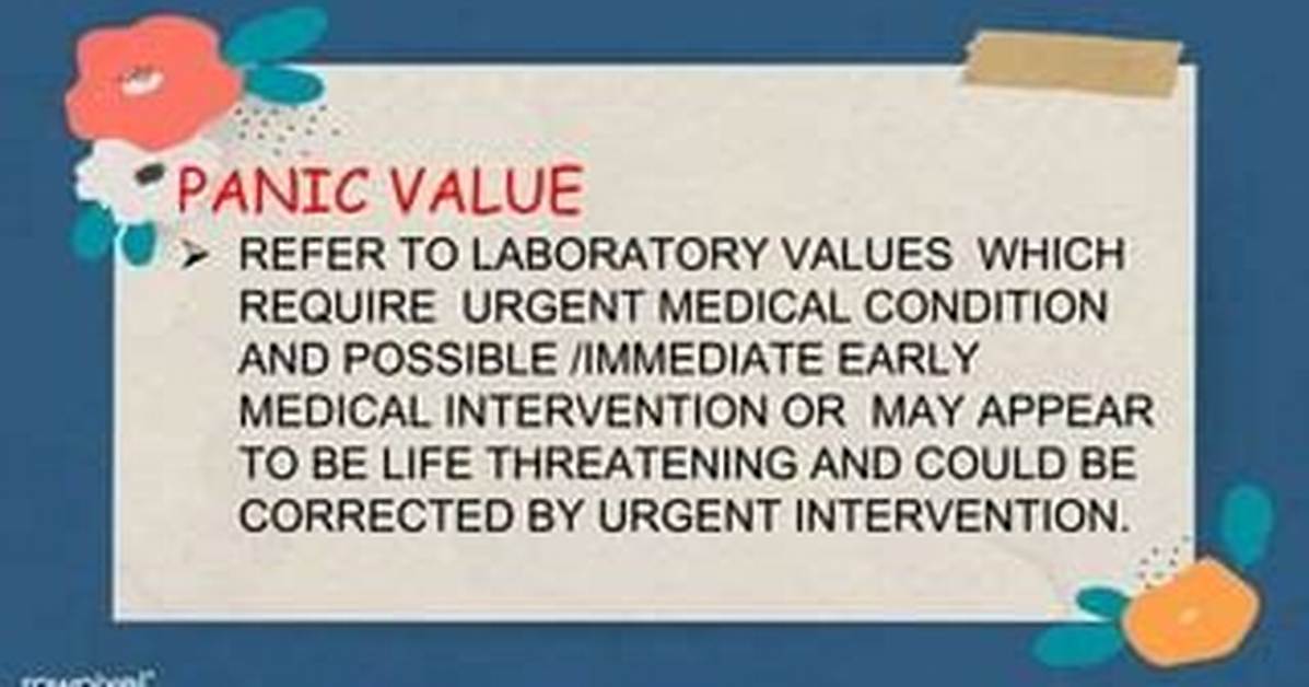 What Is a Panic Value