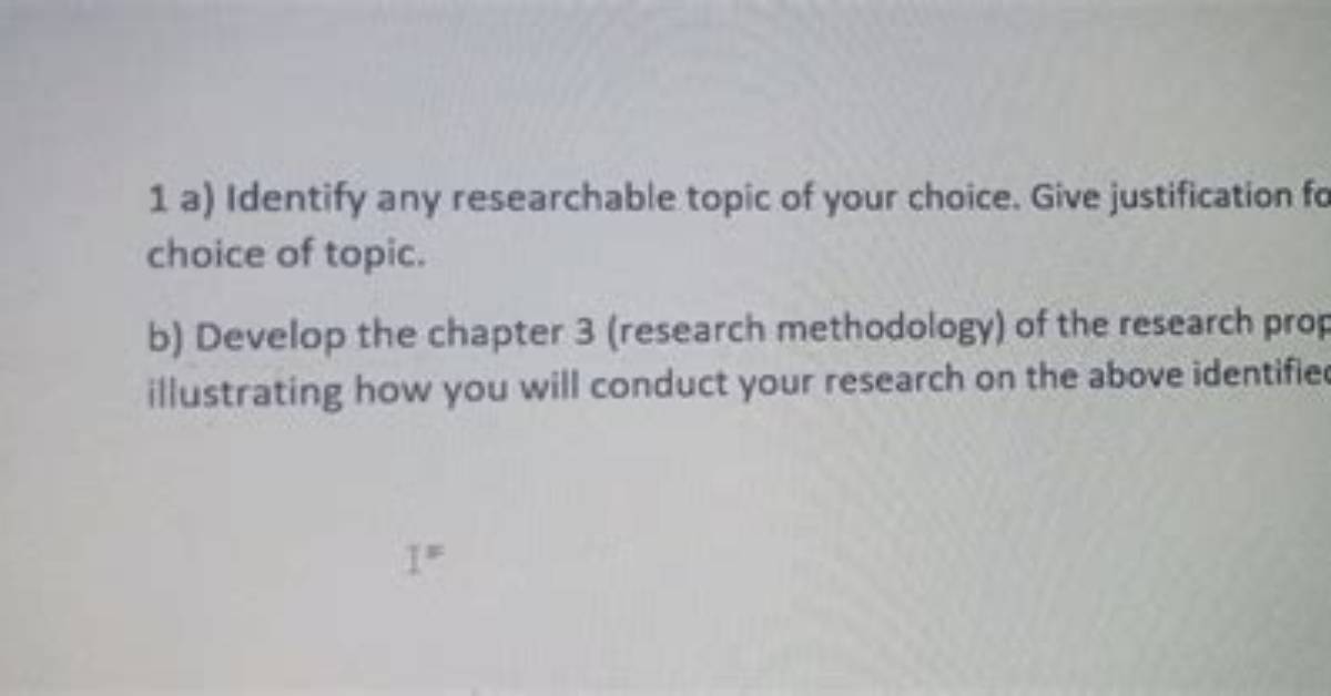 What Is a Researchable Topic?