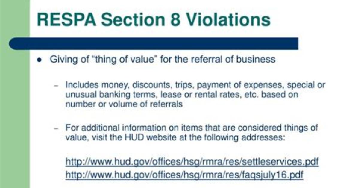 What Is a Respa Violation