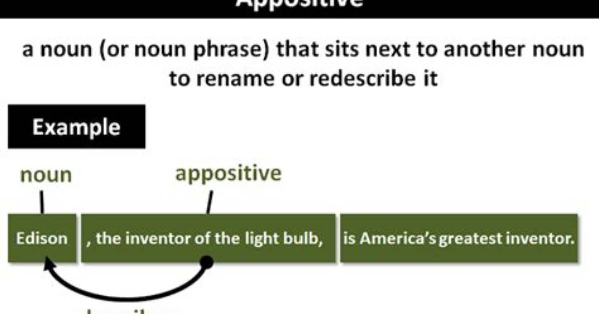 What Is a Simple Appositive