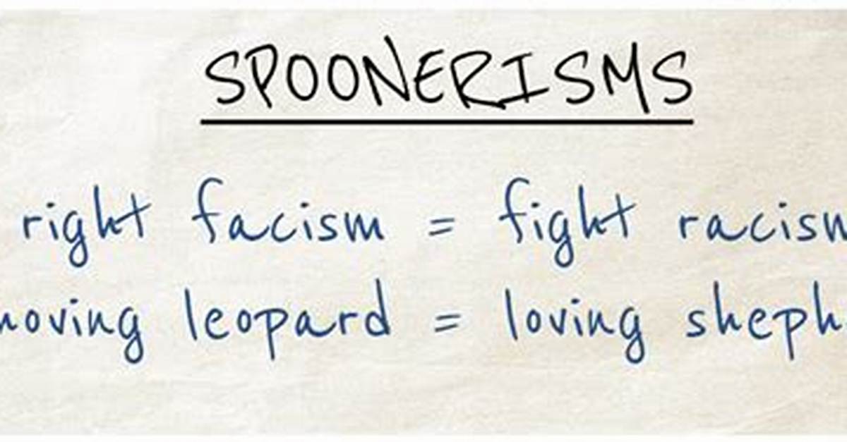 What Is a Spoonerism Example?