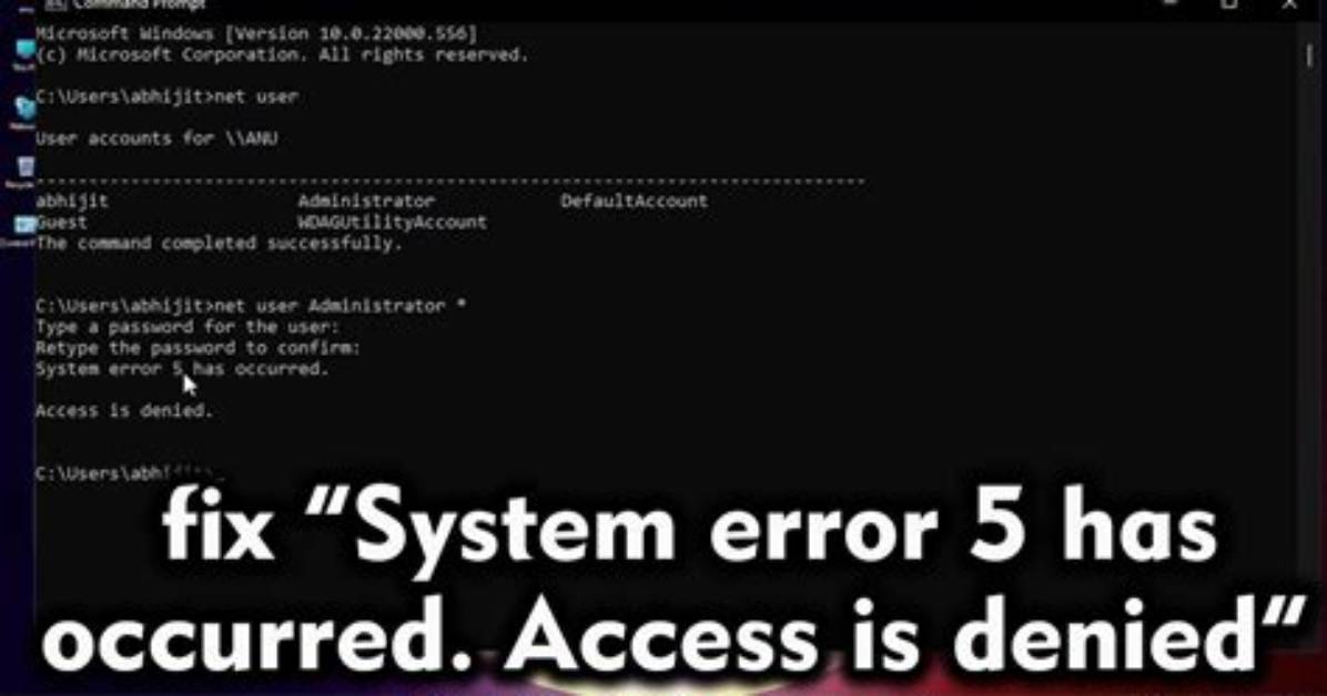 What Is a System 5 Error