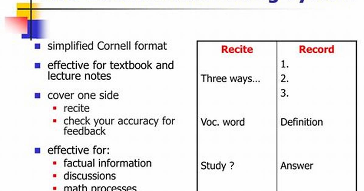 What Is a Two Column Note