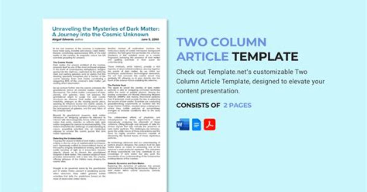 What Is a Two Column