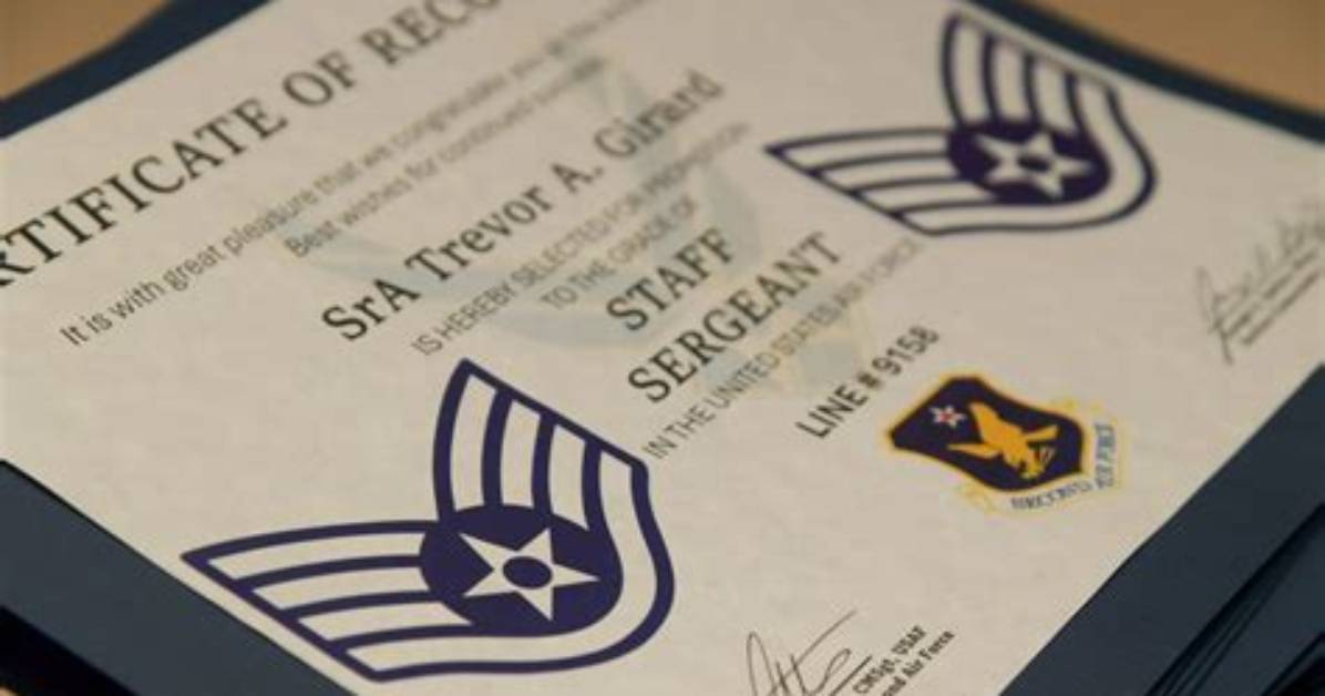 What Is a Usaf Certificate?