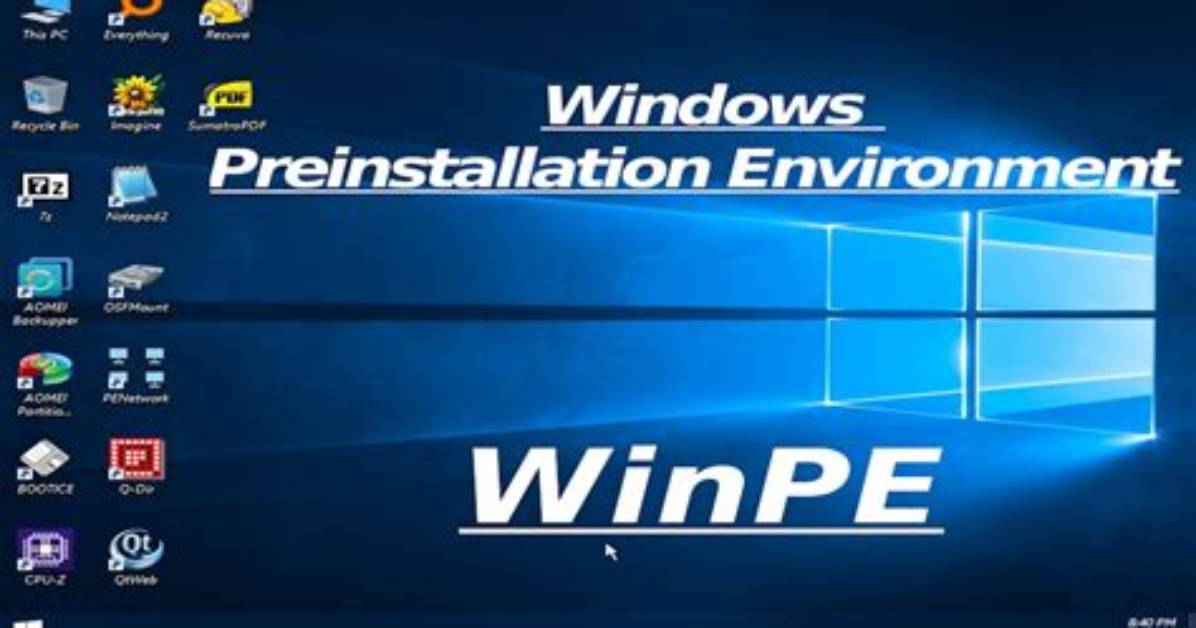 What Is a Windows Pe Disk?