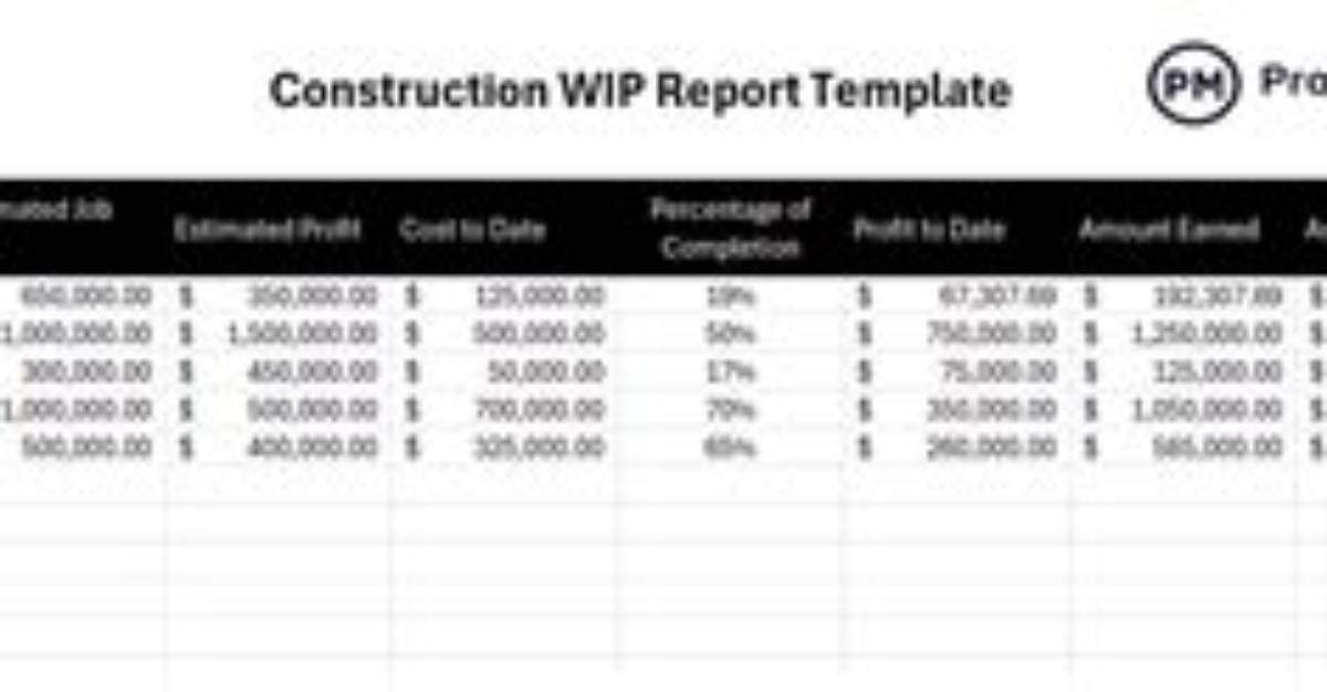 What Is a Wip Statement