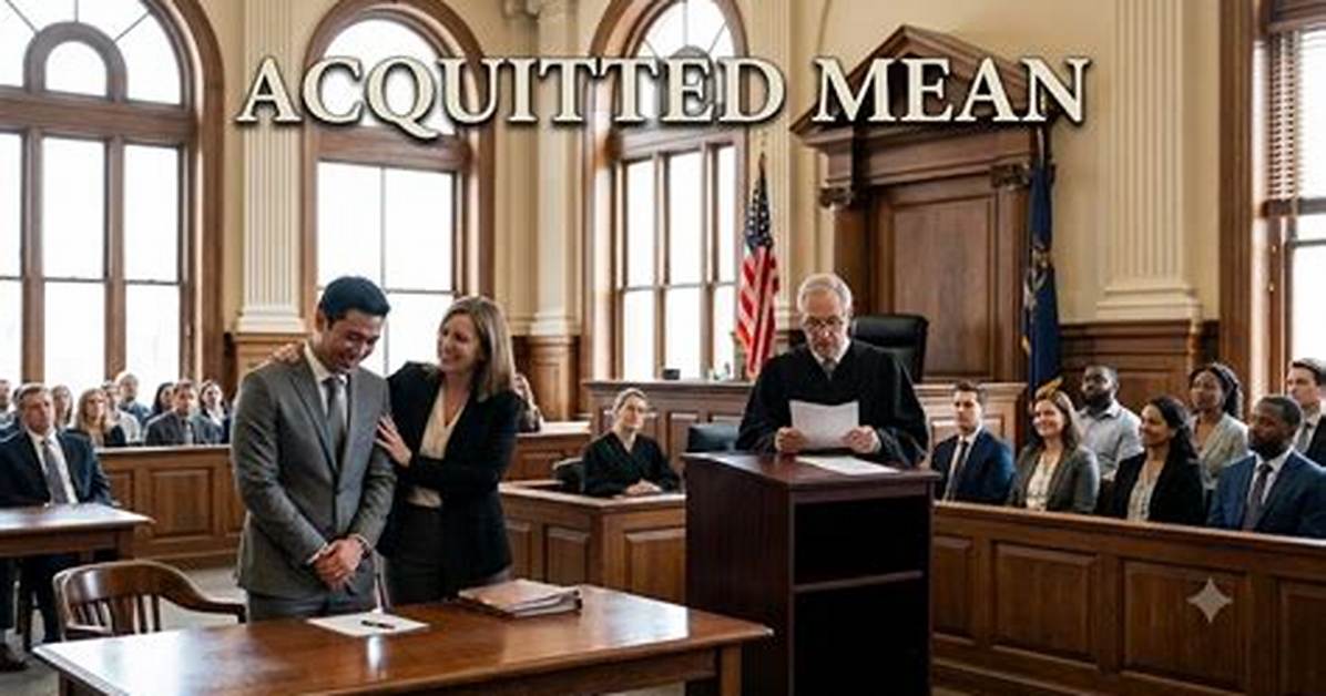 What Is Acquitted Mean?