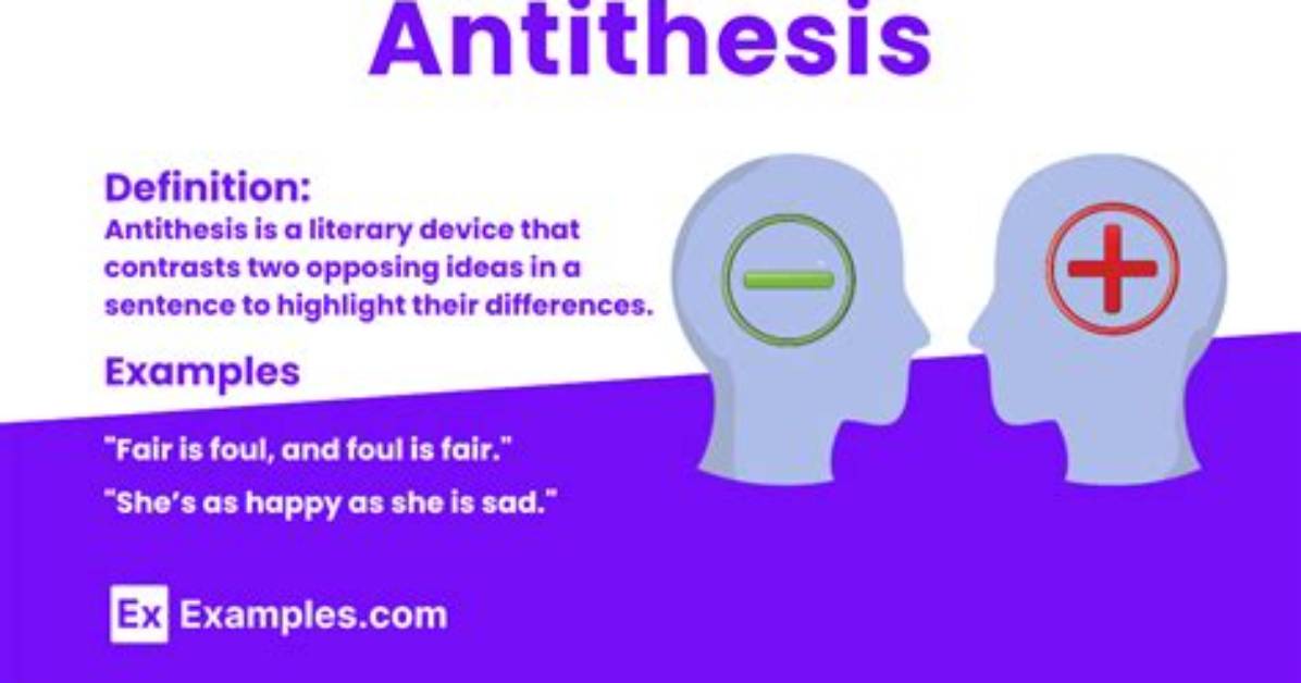 What Is an Antithesis Example?