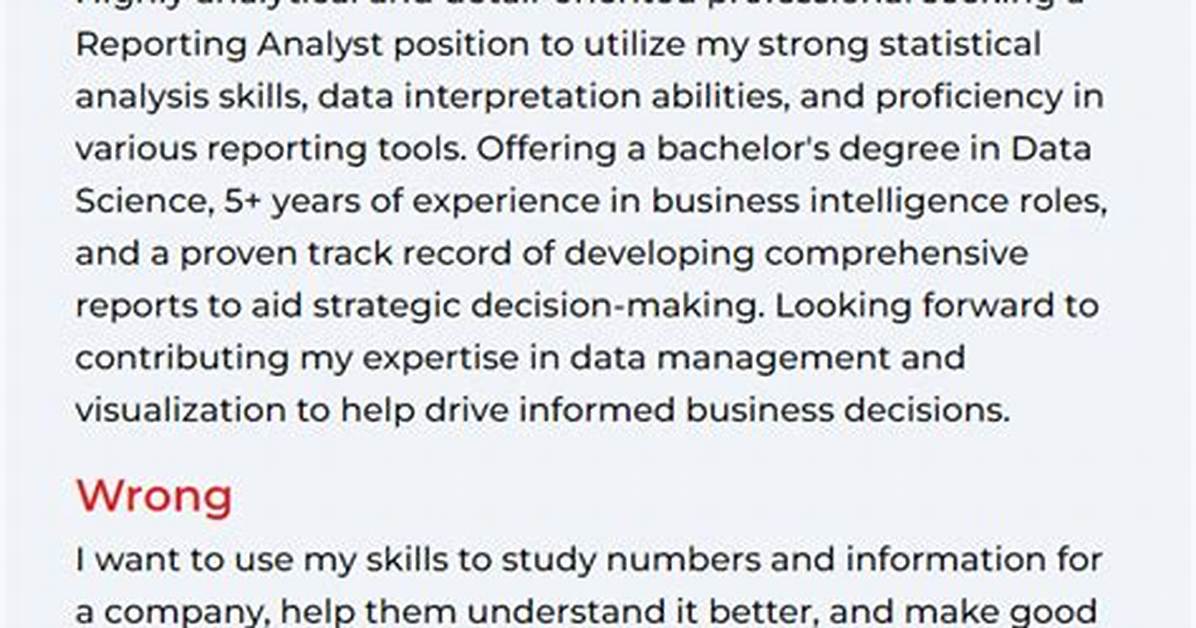 What Is an Objective Reporting?