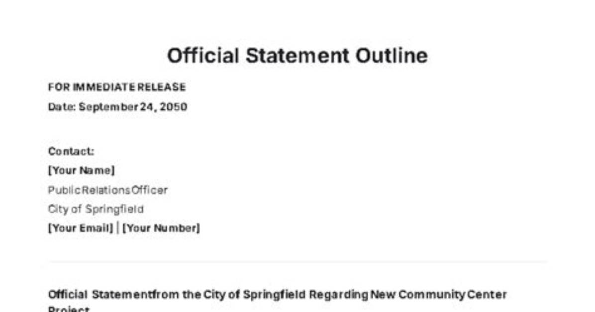What Is an Official Statement