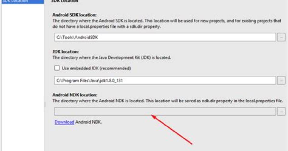 What Is Android Ndk Location?