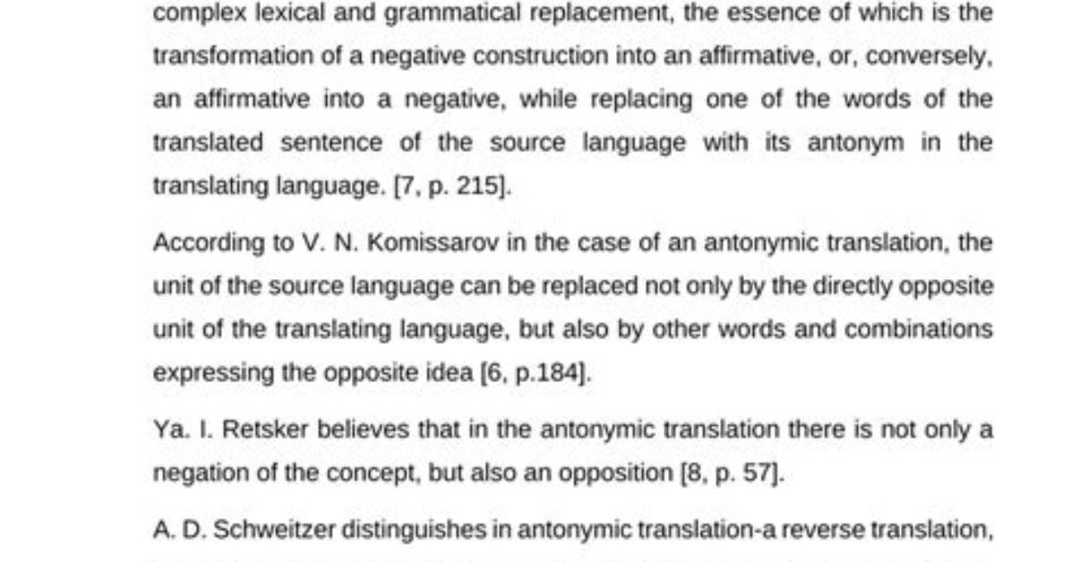 What Is Antonymic Translation?