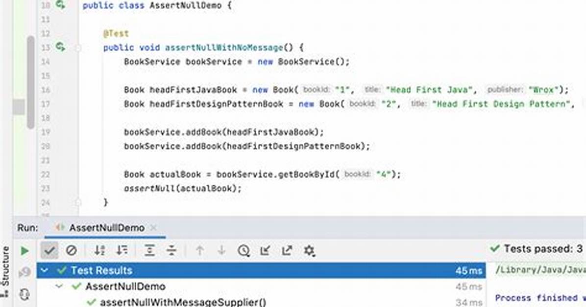 What Is assertNotNull