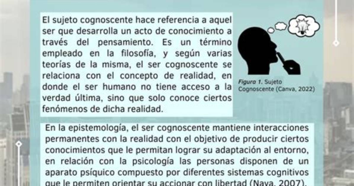 What Is Being Cognoscente?