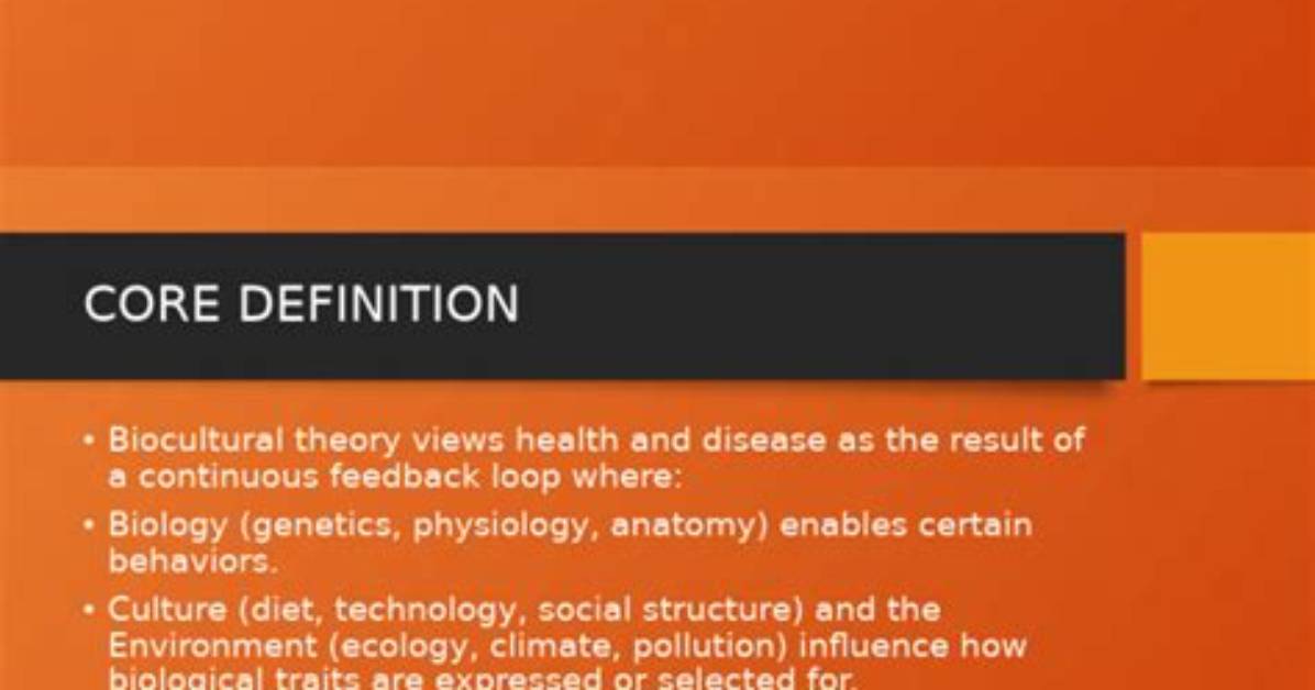 What Is Biocultural Theory? | Contextresponse. Com