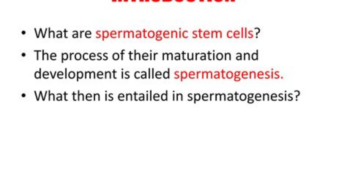 What Is Called Maturation