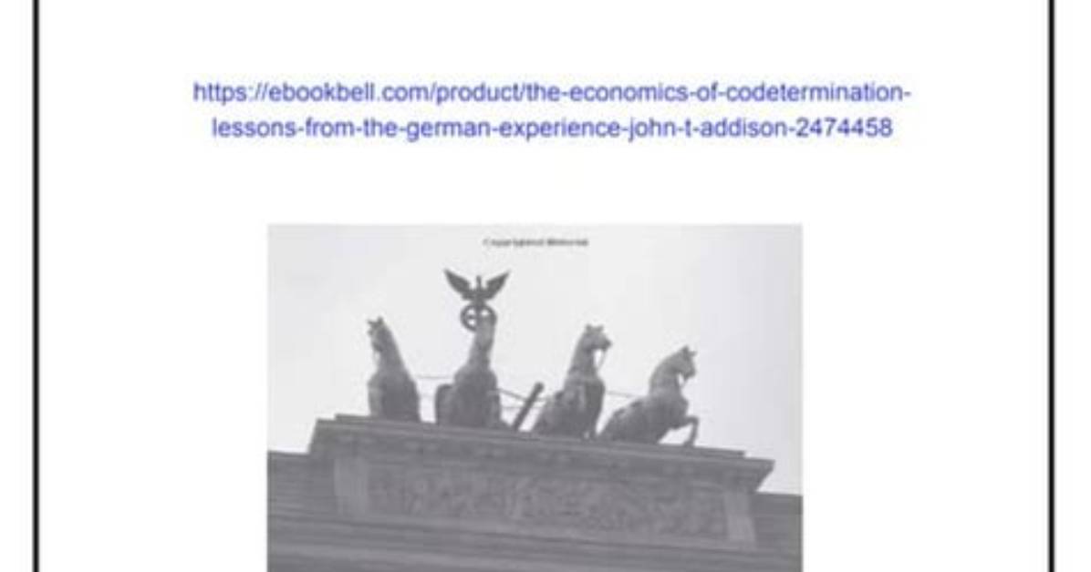 What Is Codetermination Law?