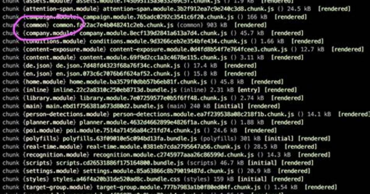 What Is Common. Chunk. Js?