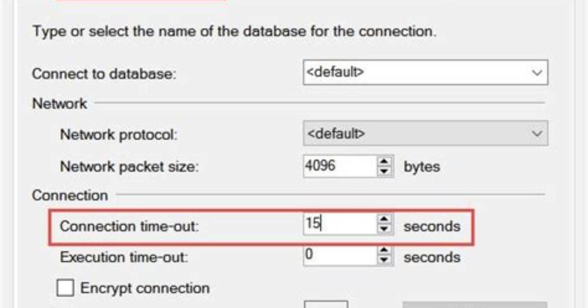 What Is "Connect Timeout" in Sql Server Connection String?