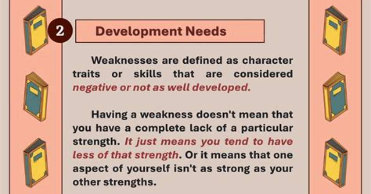 What Is Considered a Weakness?