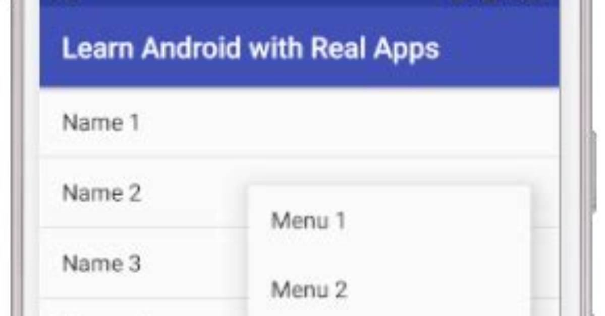 What Is Context Menu Android?