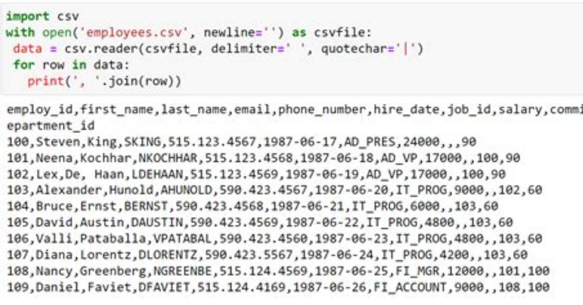 What Is Csv String