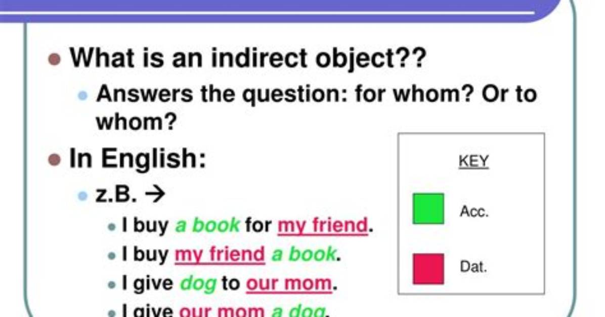 What Is Dative Sentence