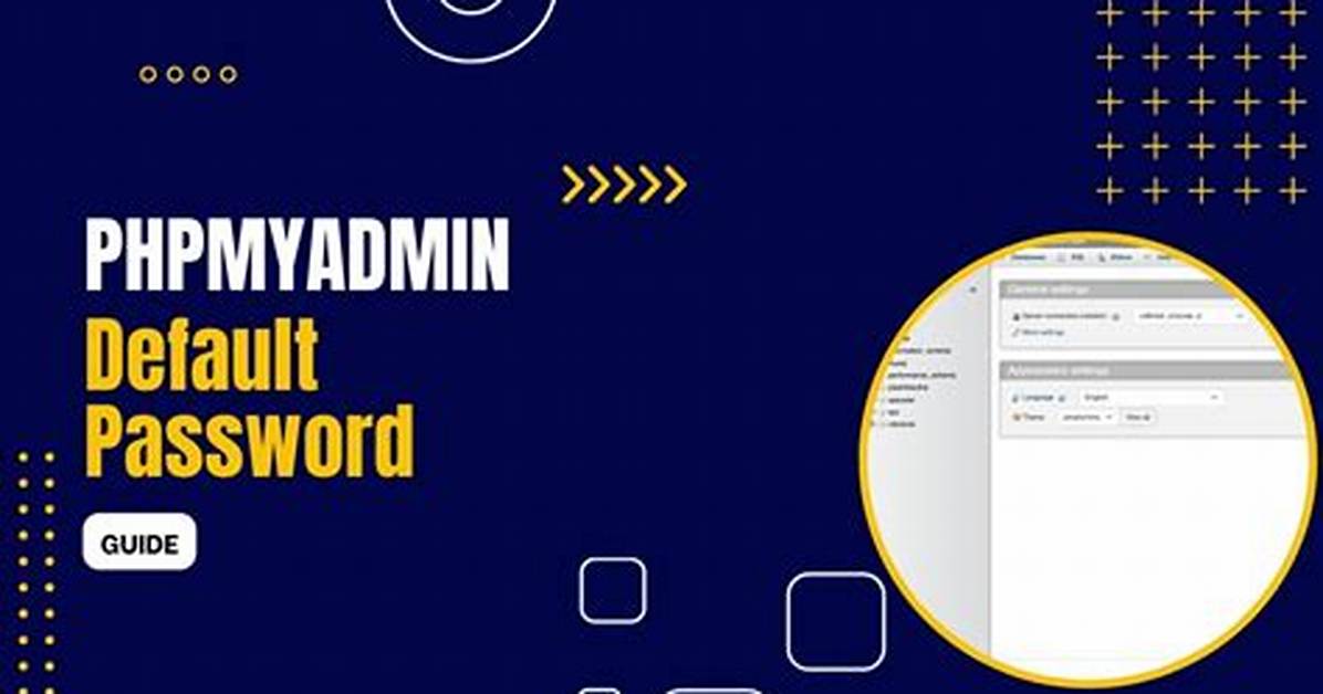 What Is Default Password of phpMyAdmin?