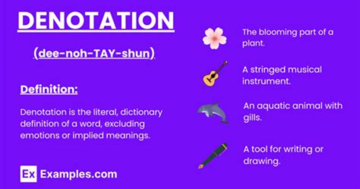 What Is Denotation and Examples