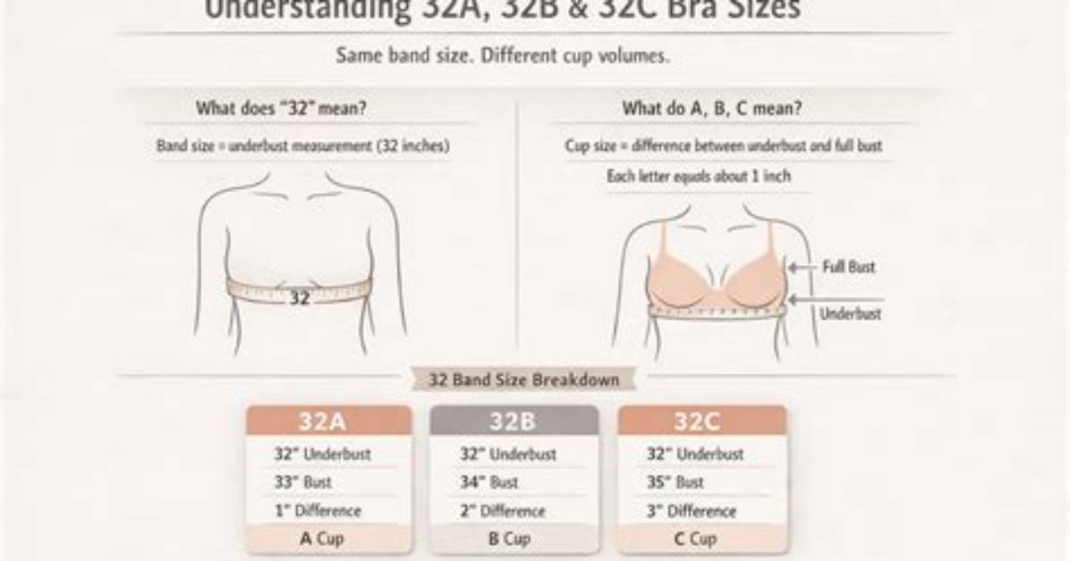 What Is Difference Between 32A and 32B Size?