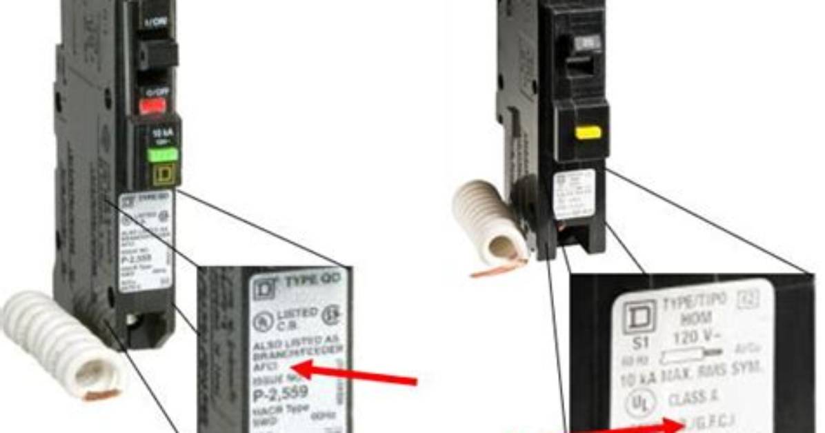 What Is Difference Between Arc Fault and Gfci Breakers