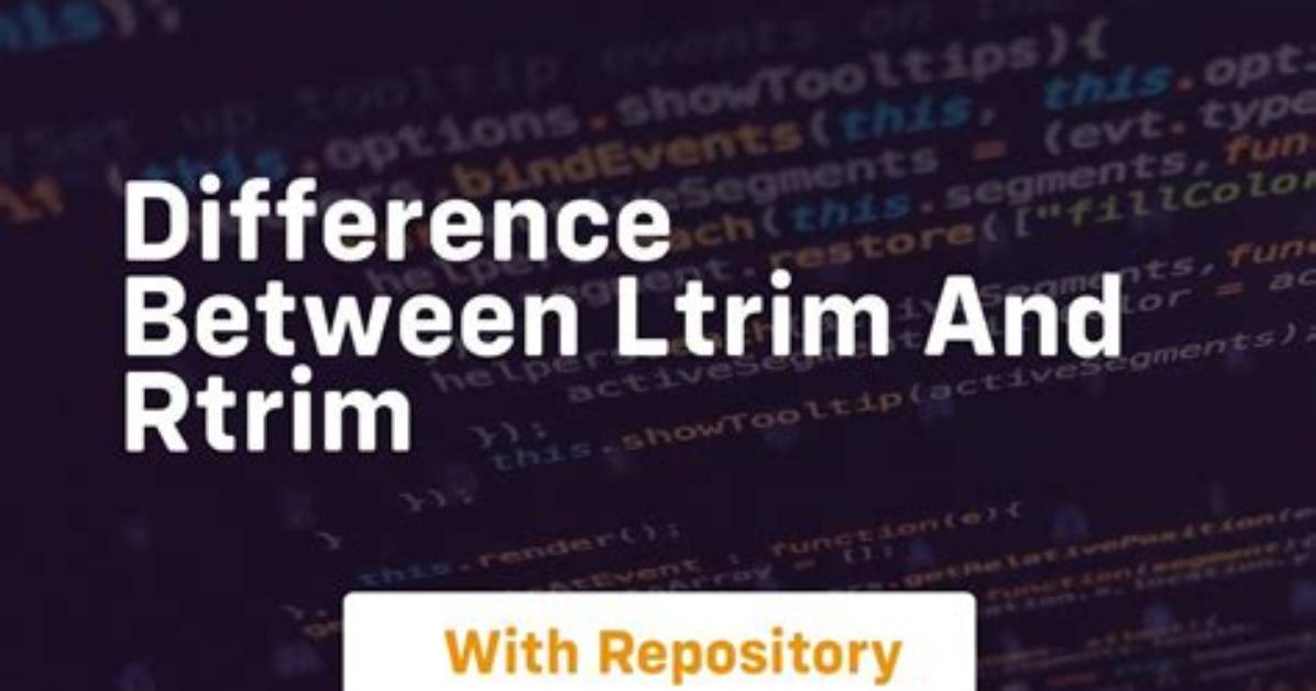 What Is Difference Between Ltrim and Rtrim in Sql