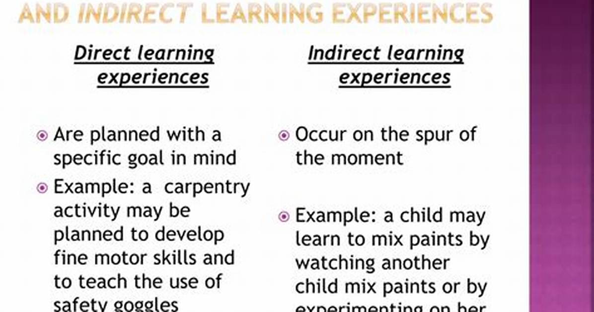 What Is Direct Learning Experience
