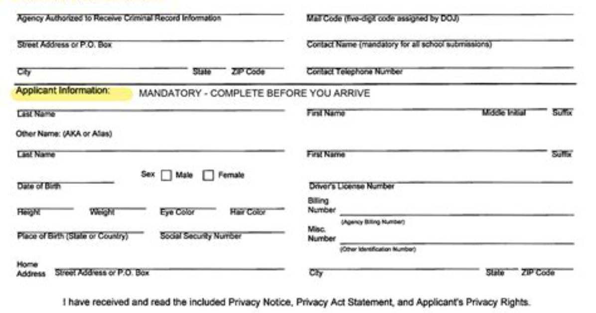 What Is Doj Live Scan?