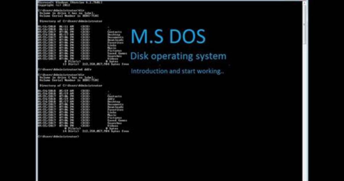 What Is Dos Operating System?