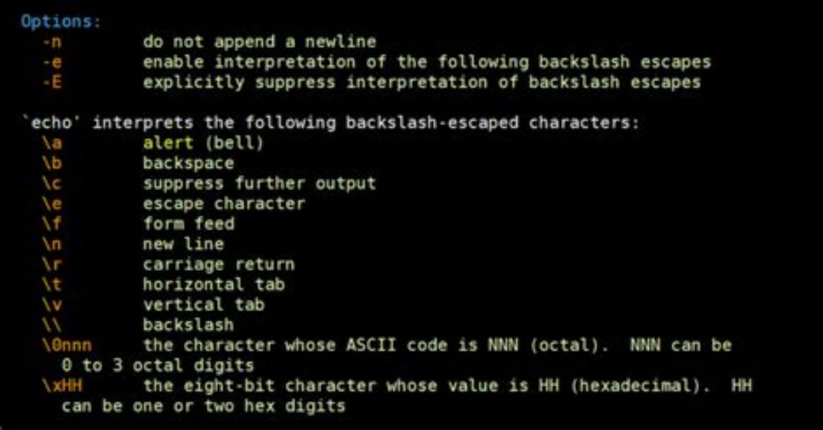 What Is Echo in Unix Command?