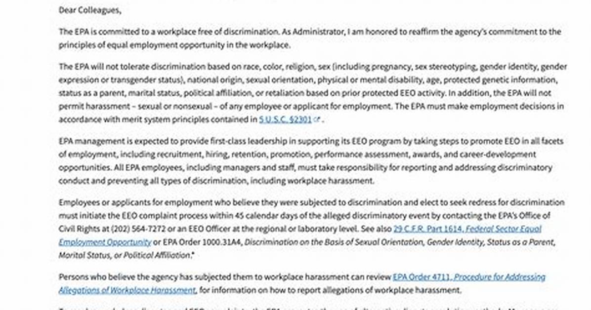 What Is Eeo Policy