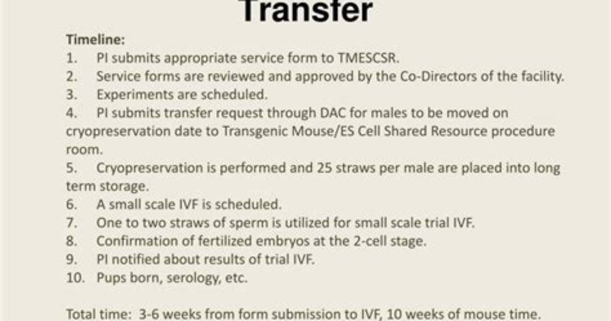 What Is Embryo Rederivation?