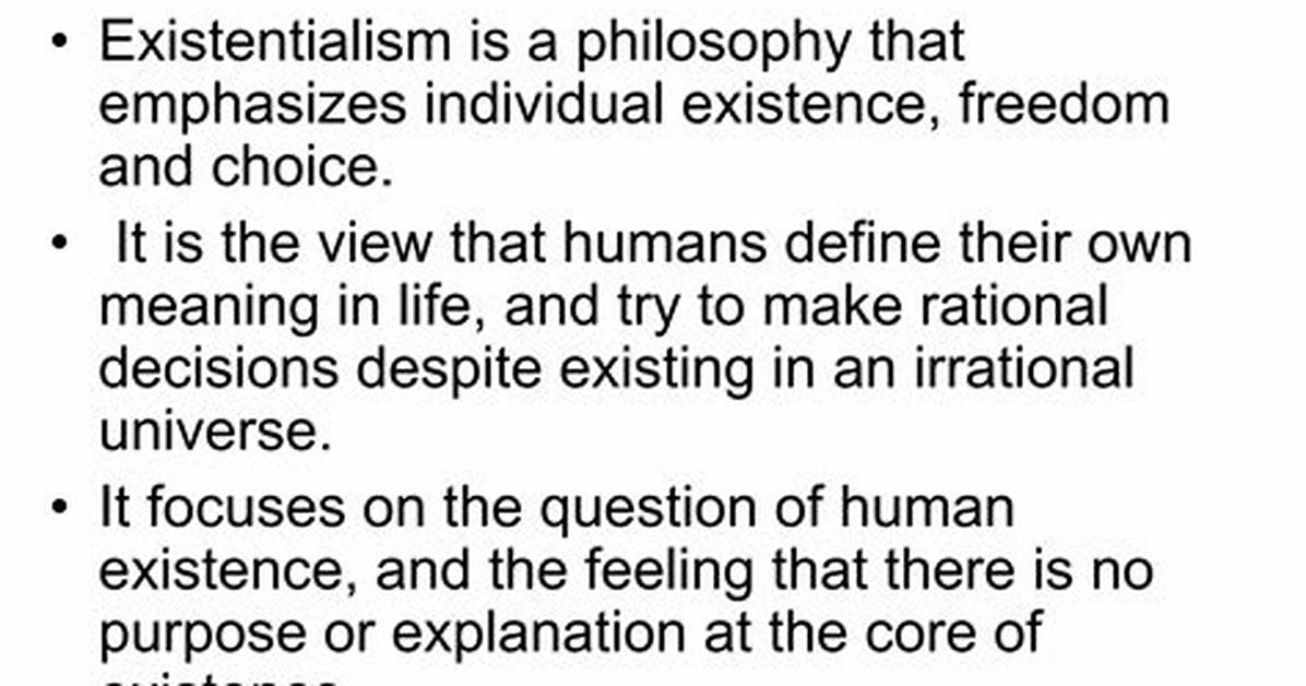 What Is Existentialism in Simple Terms?