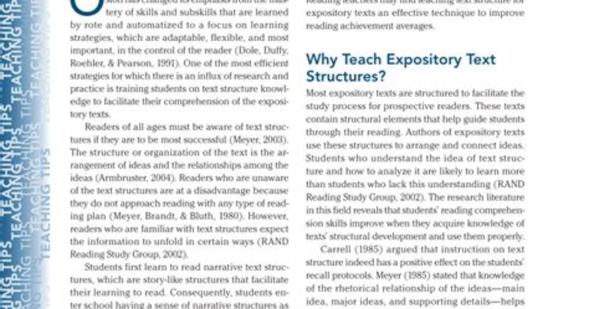 What Is Expository Comprehension