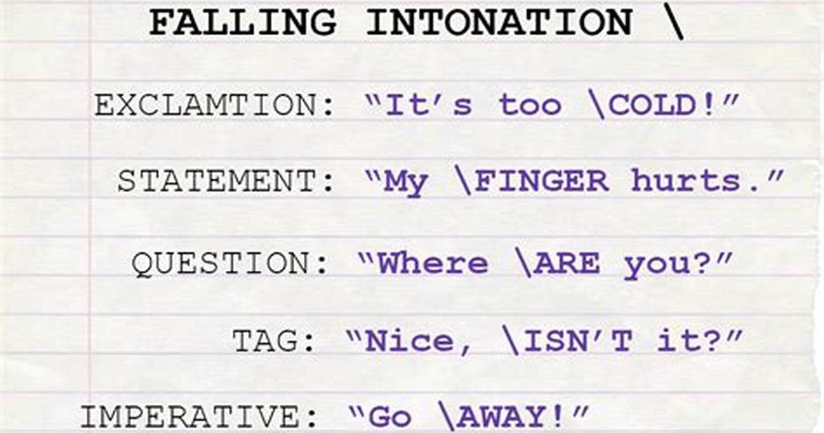What Is Falling Intonation?