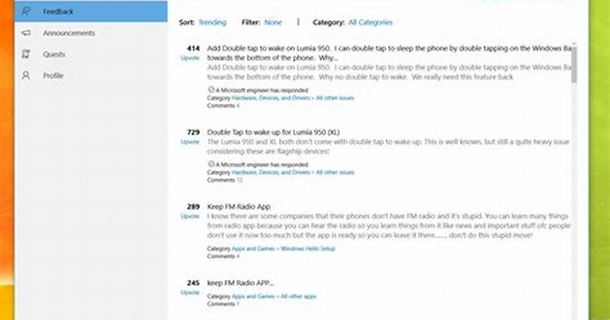 What Is Feedback Hub Windows 10?